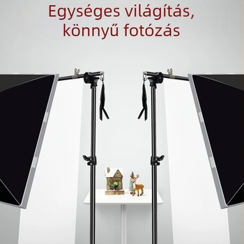 Stúdió háttértextil, lágy fény képernyővel és tartóval, gyűrődésálló; anyag: kénsavpapír