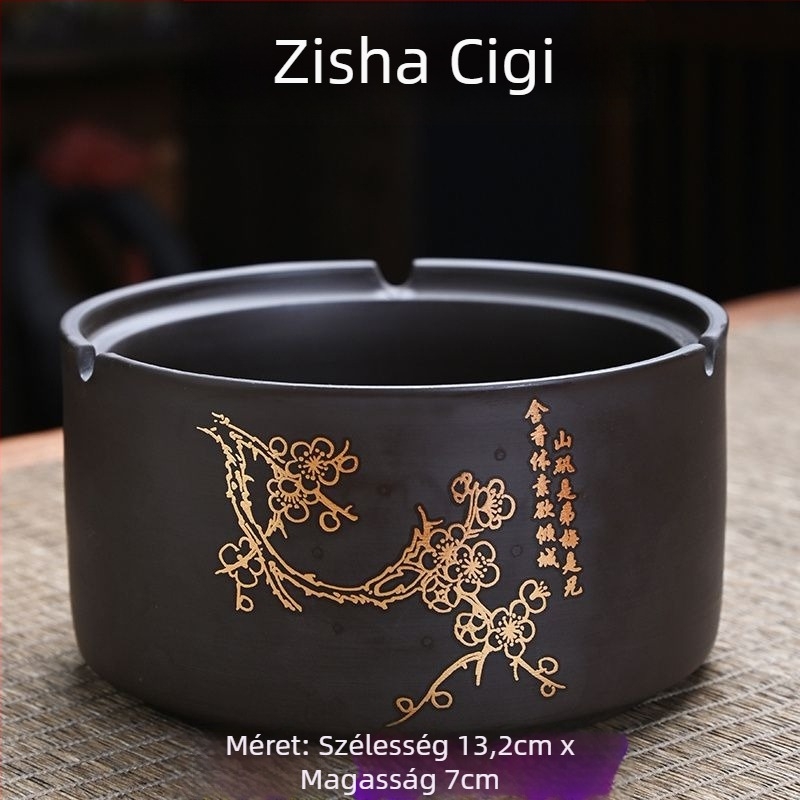 Kerámia hamutartó fedéllel, gravírozott, standard modell, Kuncheng