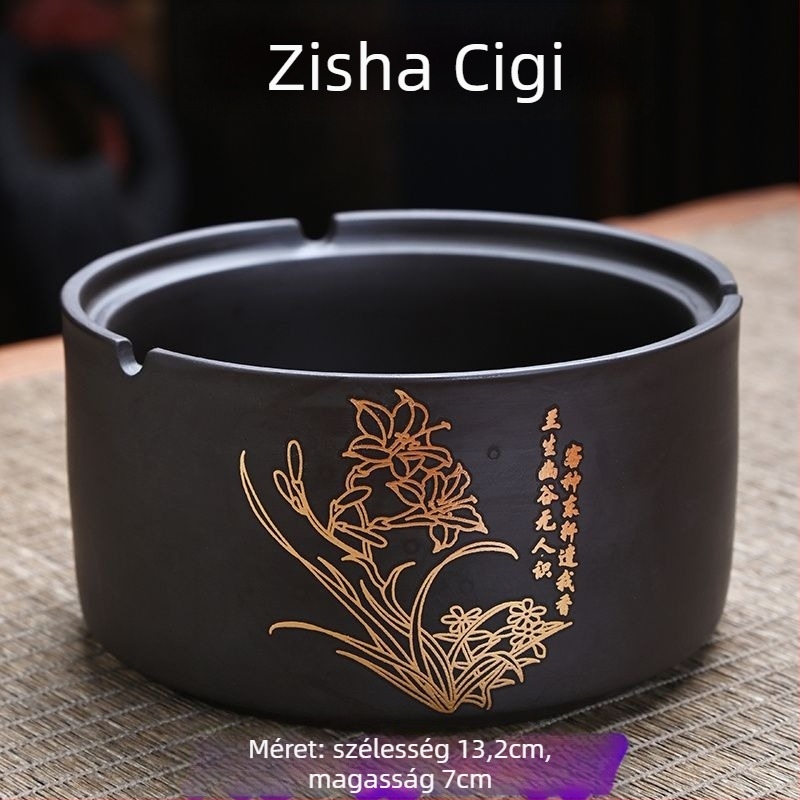 Kerámia hamutartó fedéllel, gravírozott, standard modell, Kuncheng