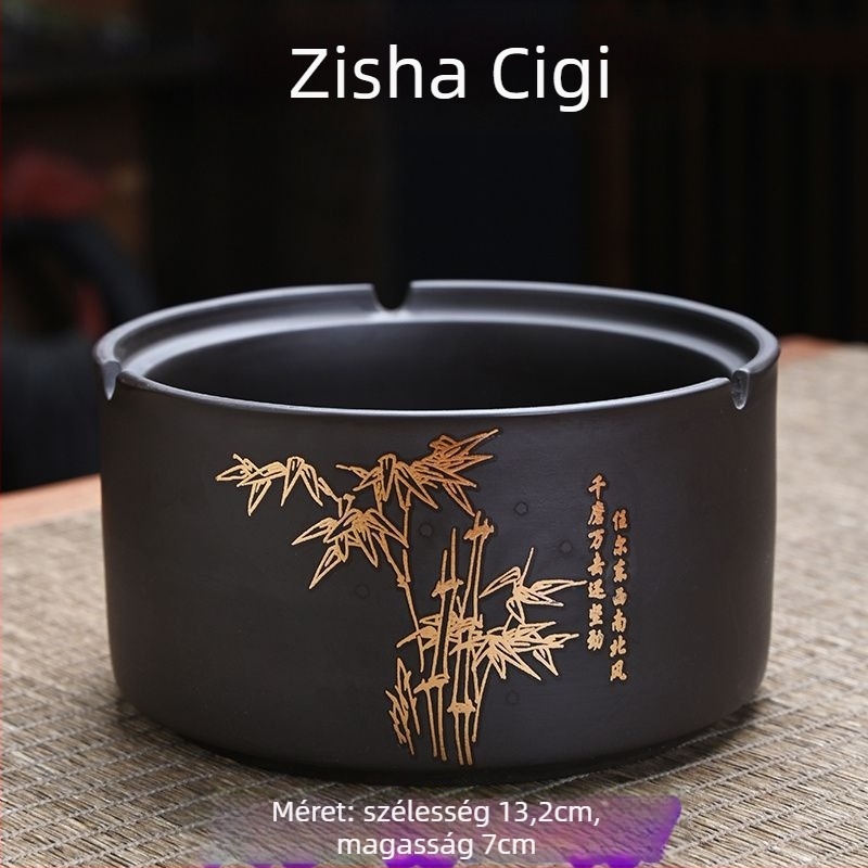 Kerámia hamutartó fedéllel, gravírozott, standard modell, Kuncheng