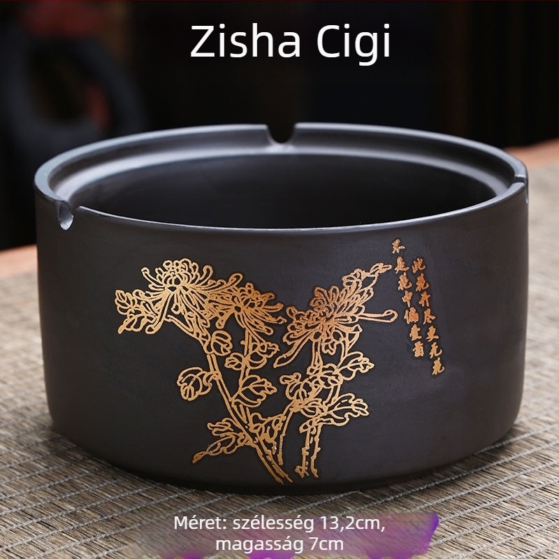 Kerámia hamutartó fedéllel, gravírozott, standard modell, Kuncheng