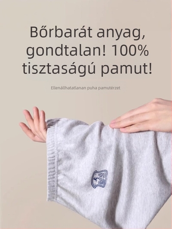 Gyerekeknek szóló pamut őszi melegítőnadrág fiúk számára, közepes–nagy méret, 100% pamut