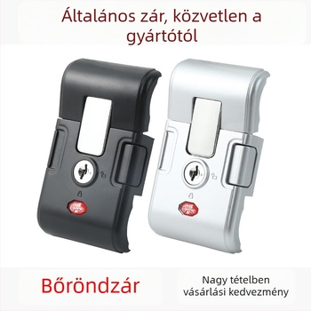 Mechanikus bőröndzár, műanyag kivitel, modell XLXSK, szabványos poggyászhoz