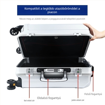 Mechanikus bőröndzár, műanyag kivitel, modell XLXSK, szabványos poggyászhoz