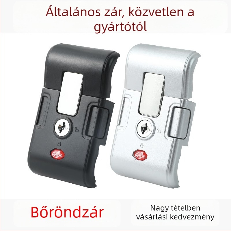 Mechanikus bőröndzár, műanyag kivitel, modell XLXSK, szabványos poggyászhoz