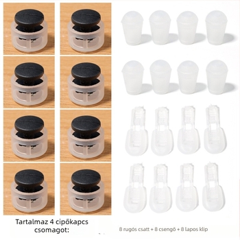 Gyerekeknek szóló no-tie rugós cipőzár (168-as modell), vászoncipőkhöz, márka Jane flute rhyme, tavaszra