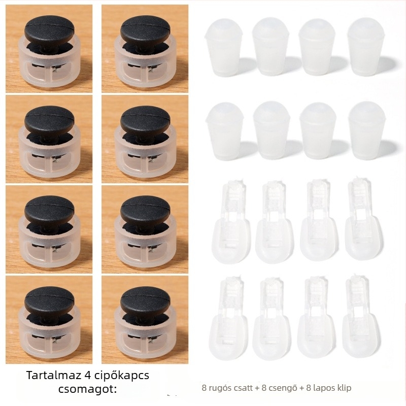 Gyerekeknek szóló no-tie rugós cipőzár (168-as modell), vászoncipőkhöz, márka Jane flute rhyme, tavaszra