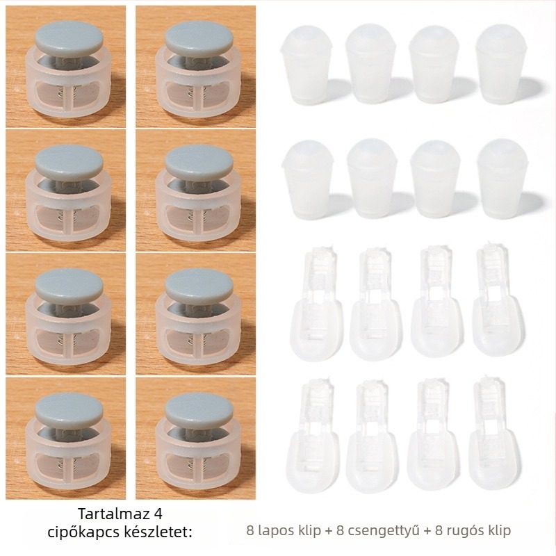 Gyerekeknek szóló no-tie rugós cipőzár (168-as modell), vászoncipőkhöz, márka Jane flute rhyme, tavaszra