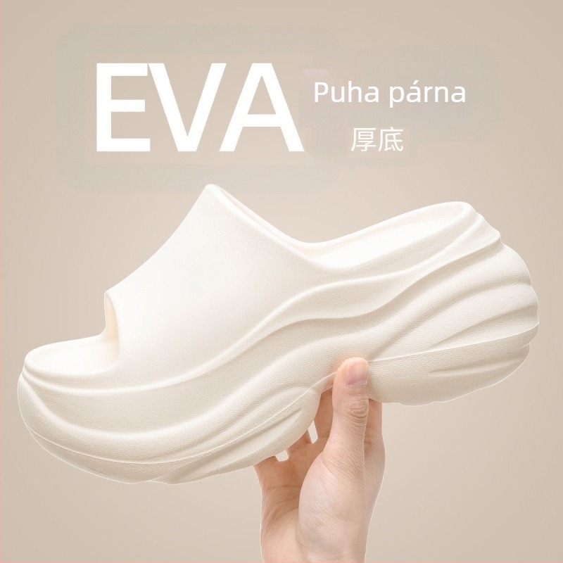 Női EVA papucs, Slip-On, 7 cm vastag talp, EVA felső/belső/talp, beltéri házipapucs, nyár 2025