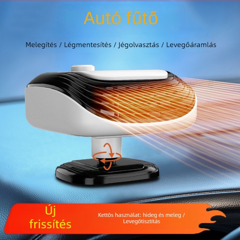 Autó elektromos fűtőberendezés, univerzális modell, 12V/24V, fűtésre és párátlanításra.