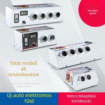 Autófűtő rozsdamentes acélból és réz vezetővel, 600/800/1000/1200 W, különböző modellek