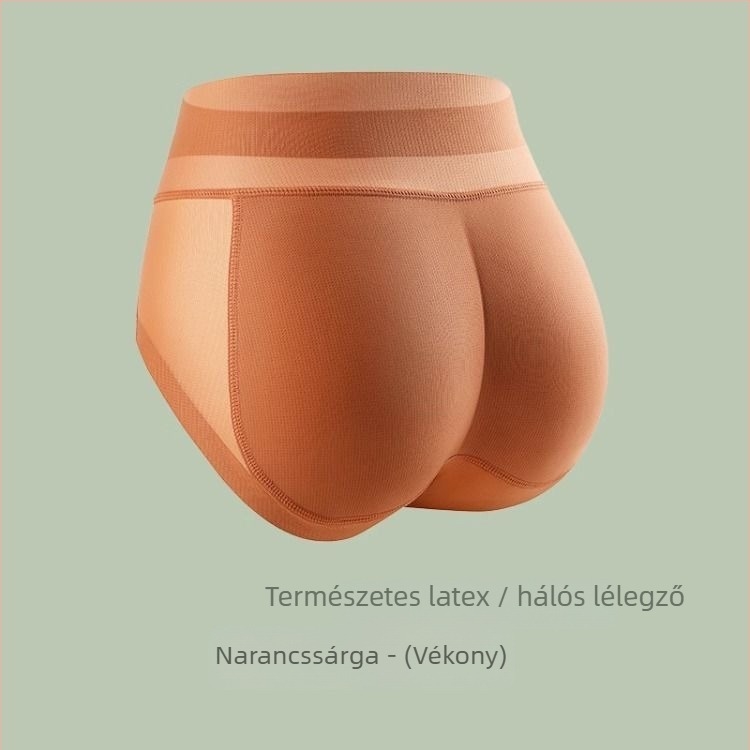 Egyszemélyes, varrás nélküli női popsiemelő fehérnemű, nylonból, középmagas derekú, mintázat 1326527568, egész éves viseletre