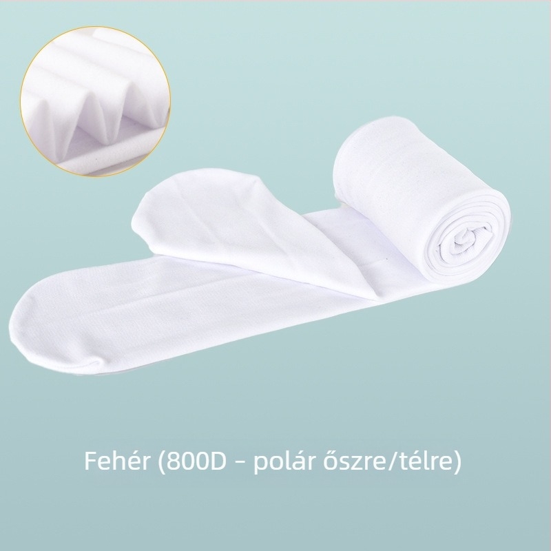 Gyerekeknek szóló tánc harisnya tavasz–ősz, vékony–közepes vastagságú, fehér, gyakorlatra és táncra, 7–12 éveseknek