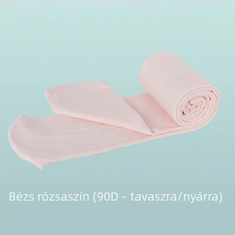 Gyerekeknek szóló tánc harisnya tavasz–ősz, vékony–közepes vastagságú, fehér, gyakorlatra és táncra, 7–12 éveseknek