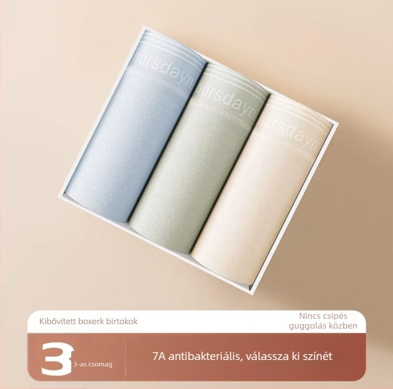 Női pamut boxeralsó középmagas derekú, antibakteriális, szöveges mintázat, 95–100% pamut, ágyék alatti bélés 100% pamut