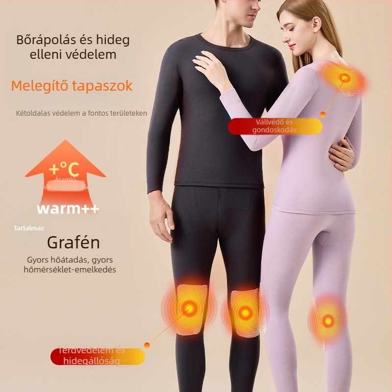 10A antibakteriális grafén gyapjú termoszett térd- és nyakvédőkkel, uniszex