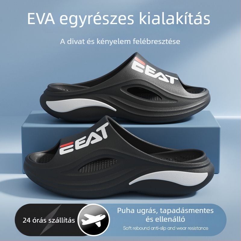 Uniszex EVA papucsok - EVA felső rész, EVA talp, edzés stílus, vulkanizált talp, fél szemcsés felület