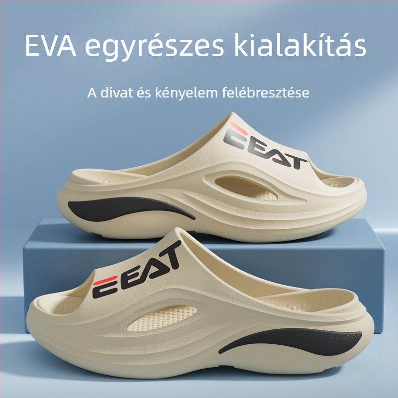Uniszex EVA papucsok - EVA felső rész, EVA talp, edzés stílus, vulkanizált talp, fél szemcsés felület
