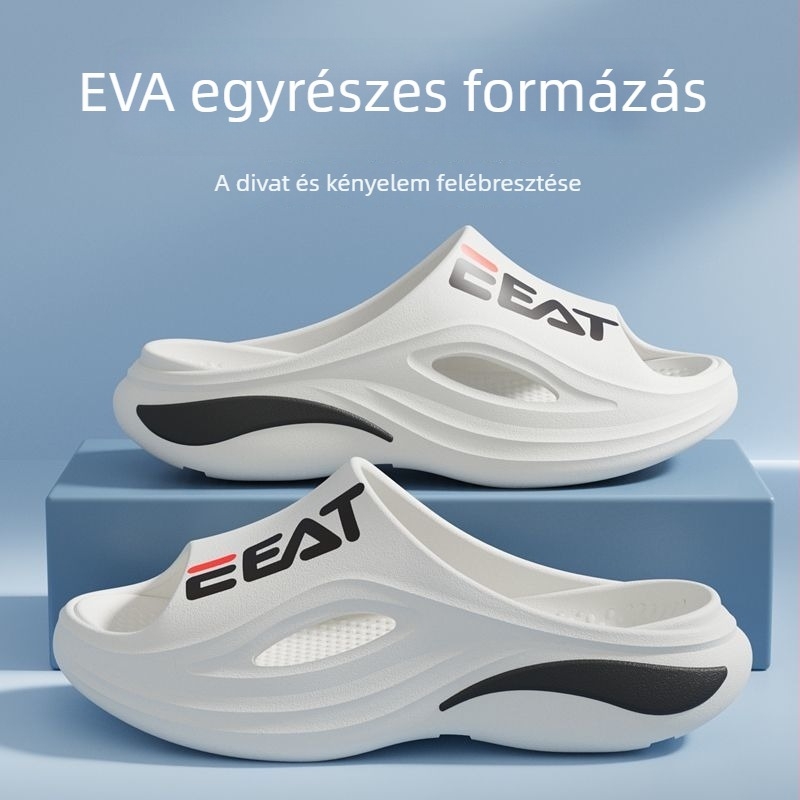 Uniszex EVA papucsok - EVA felső rész, EVA talp, edzés stílus, vulkanizált talp, fél szemcsés felület