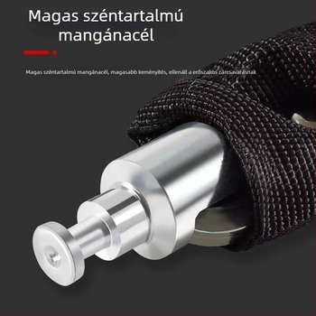 Kerékpár anti-lopás lánc zár, Strong Force, modell 201, ötvözet, 500 g, hordozható, kerékpárokhoz, elektromos járművekhez és motorkerékpárokhoz