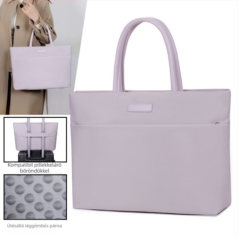Többcélú laptop táska és Tote táska, vízálló, uniszex, városi minimalist stílus, kézi hordozás