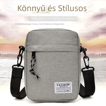 Férfi crossbody táska, sokoldalú mindennapi válltáska, multifunkcionális üzleti táska Oxford anyagból