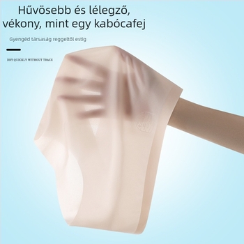 Varrat nélküli női alsó nylonból, középmagas derekú, antibakteriális, légáteresztő, gyorsan száradó