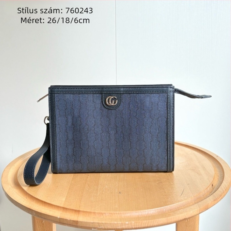 Férfi clutch táska, valódi bőr, első réteg marhabőr, utcai stílus, boríték-stílusú dizájn, poliészter bélés