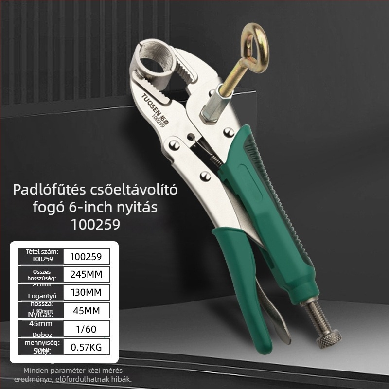 Tuosen padlófűtés cső eltávolító fogó, csőfogó stílus, szabványos jellemzők