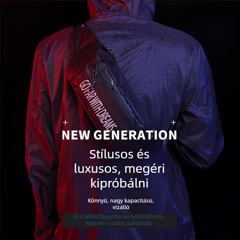 PU anyagú sportövötáska (Yipinu) — vízálló, kopásálló, lopás elleni védelem, bélés nylon, kültéri sportokhoz
