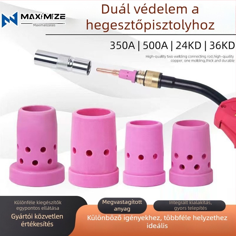 Mai Sheng gázvédett MIG hegesztőpisztoly kerámiás hálós szűrővel 350A/500A