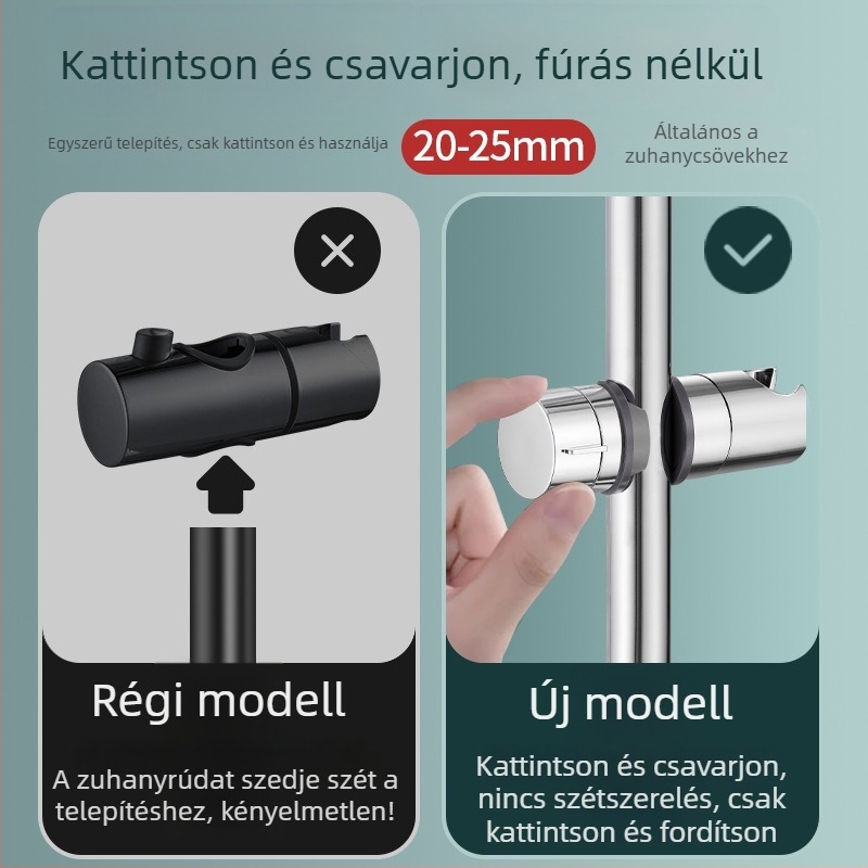 Ji Mu zuhanytartó, ABS anyag, elektrolitikus bevonat, névleges nyomás 5 MP, modern és egyszerű stílus