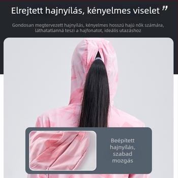 Kültéri széldzseki kamuflázzal, kapucnival, poliészter anyag, UFP30 védelem