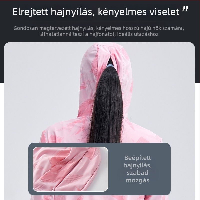 Kültéri széldzseki kamuflázzal, kapucnival, poliészter anyag, UFP30 védelem