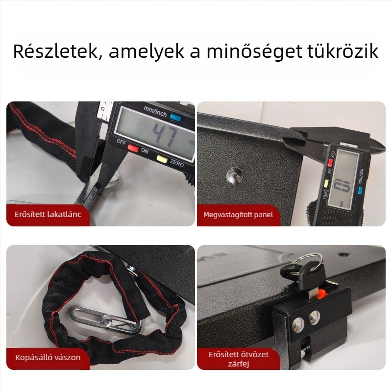 Keyma 508-18 Akkumulátorfedél-zár elektromos járműhöz, rézötvözet acéllemez bevonattal, EV akkumulátor védelem, tömeg 500 g, modern és minimalist stílus