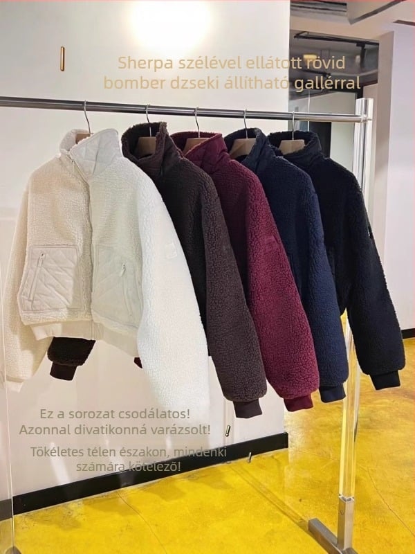 Női álló galléros dzseki, pamut 80–90%, Tavasz 2025