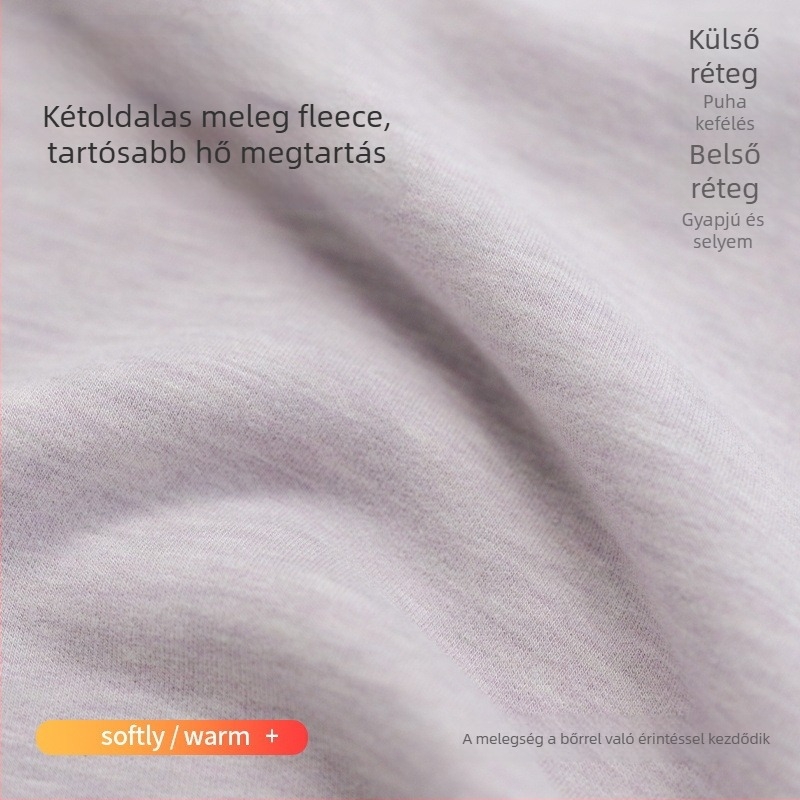 Női selyem-kasmír meleg mellény melltámasz betéttel, fleece belsővel, vastag őszi-téli viselet