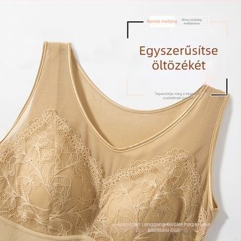 Női termosz felső fleece-béléssel, vastag, önmelegítő, beépített melltartókosárral – őszi-téli alapréteg