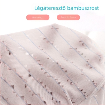 Lányoknak készült bambuszrost boxer rövidnadrág, nyáron lélegző fehérnemű iskolás gyerekeknek
