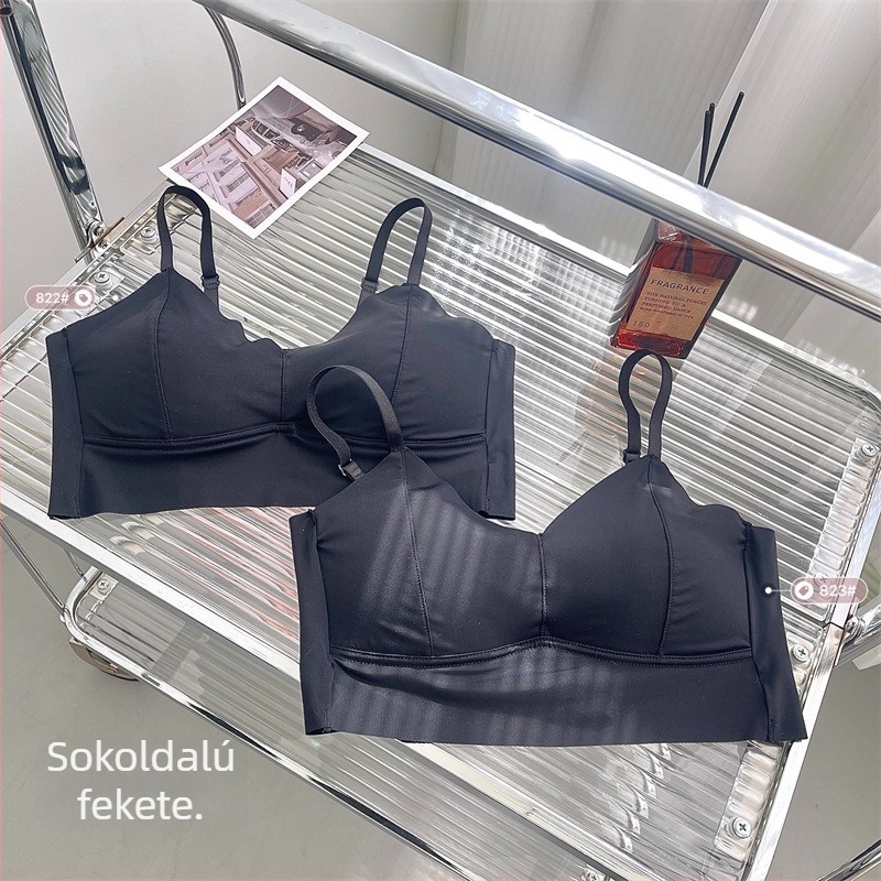 Jégselyem kamisola U-hátú, vezeték nélküli, fix háromszög kosár, közepes formájú kosár, nylon anyag
