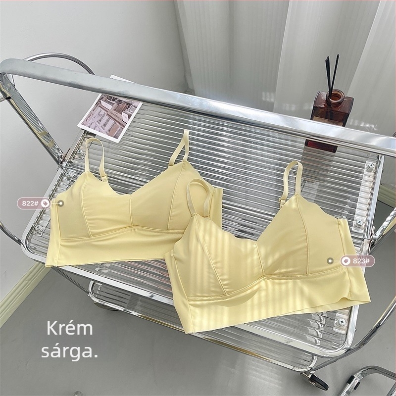 Jégselyem kamisola U-hátú, vezeték nélküli, fix háromszög kosár, közepes formájú kosár, nylon anyag