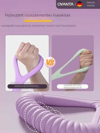 Figure-8 szilikon ellenállás szalag – Ovanda Pull Exerciser, hát edzés, vállnyitó, otthoni jóga elasztikus szalag