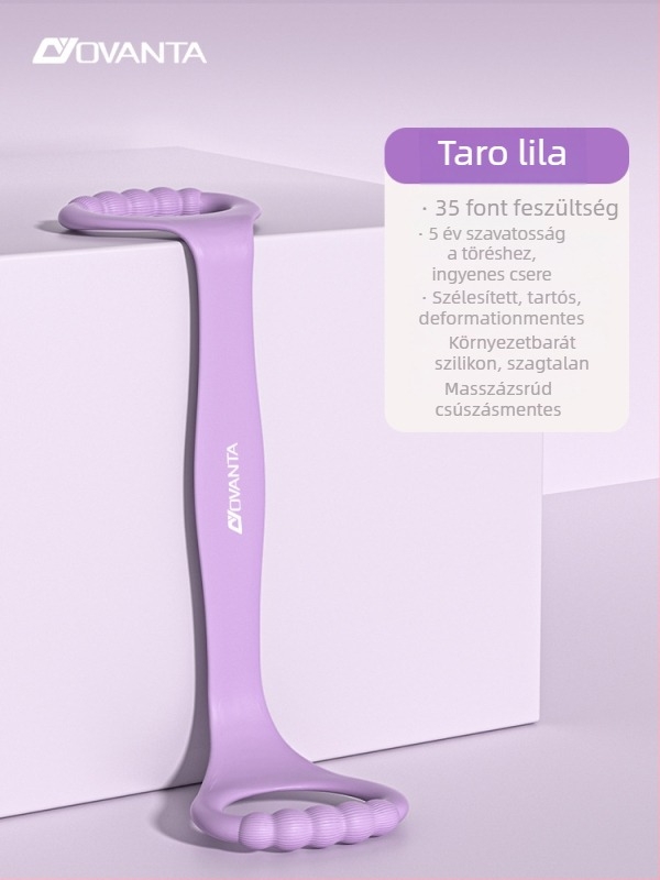 Figure-8 szilikon ellenállás szalag – Ovanda Pull Exerciser, hát edzés, vállnyitó, otthoni jóga elasztikus szalag