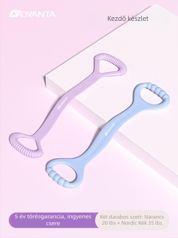 Figure-8 szilikon ellenállás szalag – Ovanda Pull Exerciser, hát edzés, vállnyitó, otthoni jóga elasztikus szalag