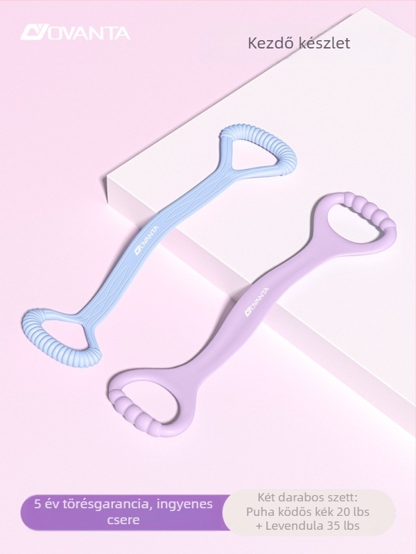 Figure-8 szilikon ellenállás szalag – Ovanda Pull Exerciser, hát edzés, vállnyitó, otthoni jóga elasztikus szalag