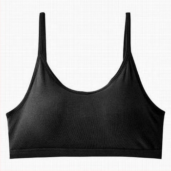 Női pamut camisol vezeték nélküli, beépített melltartóbetétekkel, pánt nélküli bandeau, szép hátsó rész