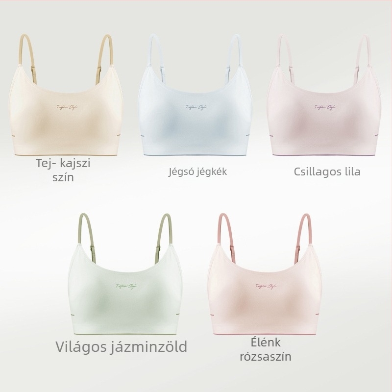 Wrap melltartó/bustier, varrás nélküli, Modal anyag 70-80%, vékony formázott kosarak, tiniknek 13-18 évesek