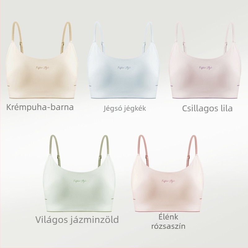 Wrap melltartó/bustier, varrás nélküli, Modal anyag 70-80%, vékony formázott kosarak, tiniknek 13-18 évesek