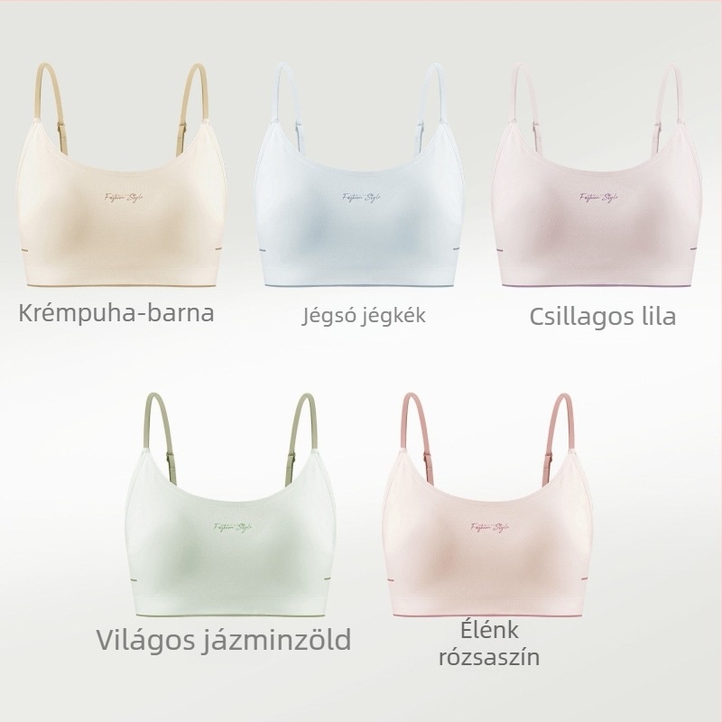 Wrap melltartó/bustier, varrás nélküli, Modal anyag 70-80%, vékony formázott kosarak, tiniknek 13-18 évesek