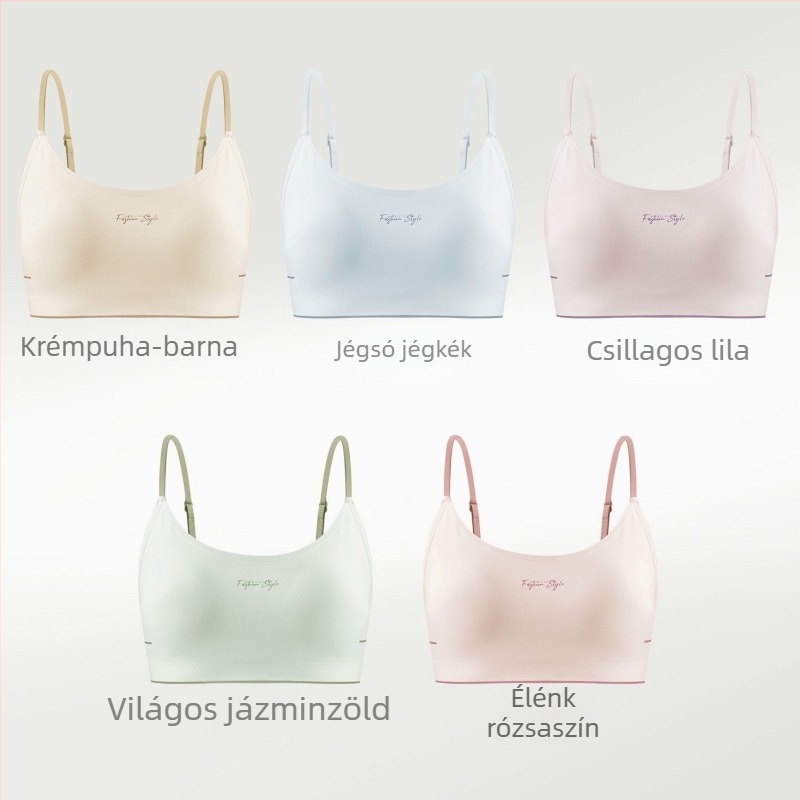 Wrap melltartó/bustier, varrás nélküli, Modal anyag 70-80%, vékony formázott kosarak, tiniknek 13-18 évesek